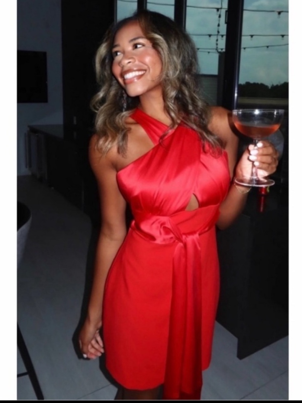 NWT Likely Eddie Scarlet Red Fringe Cocktail Mini Dress